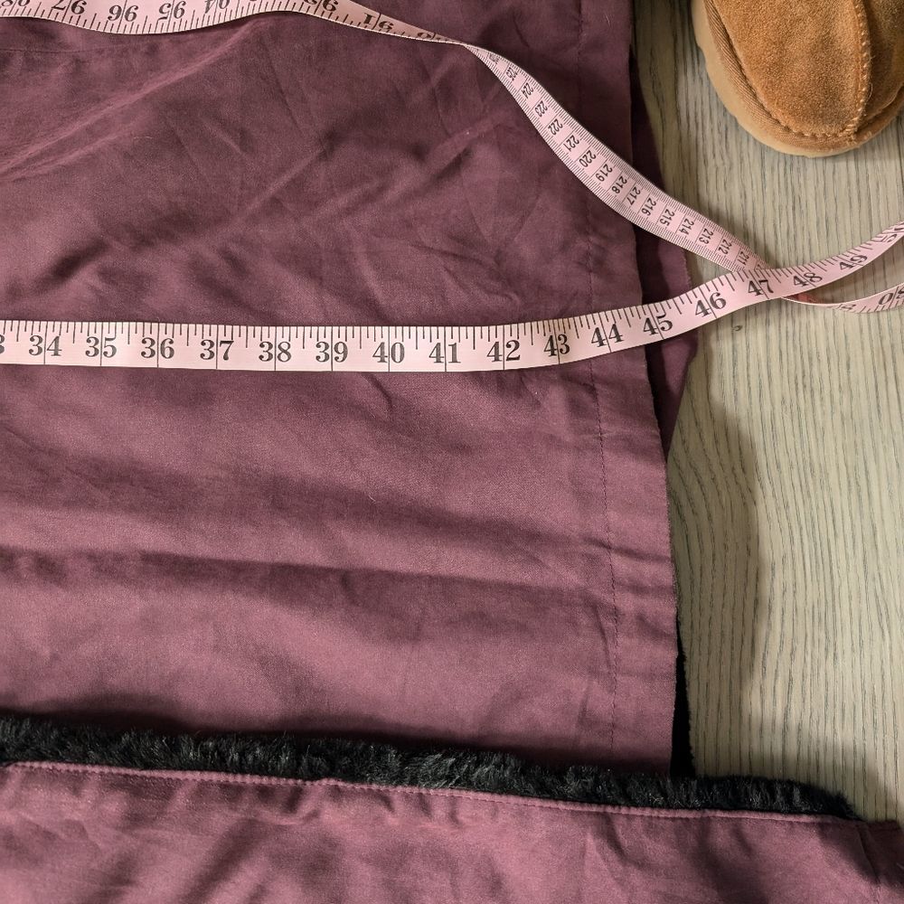 Vintage Cleo Petites Faux Fur Lined Trimmed Purple Thick Coat‎ Size 10 - Picture 12 of 12